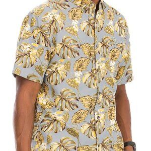 ✨NWT WEIV‎ Men's Full Size Hawaiian Print Button Down Shirt Plus Size